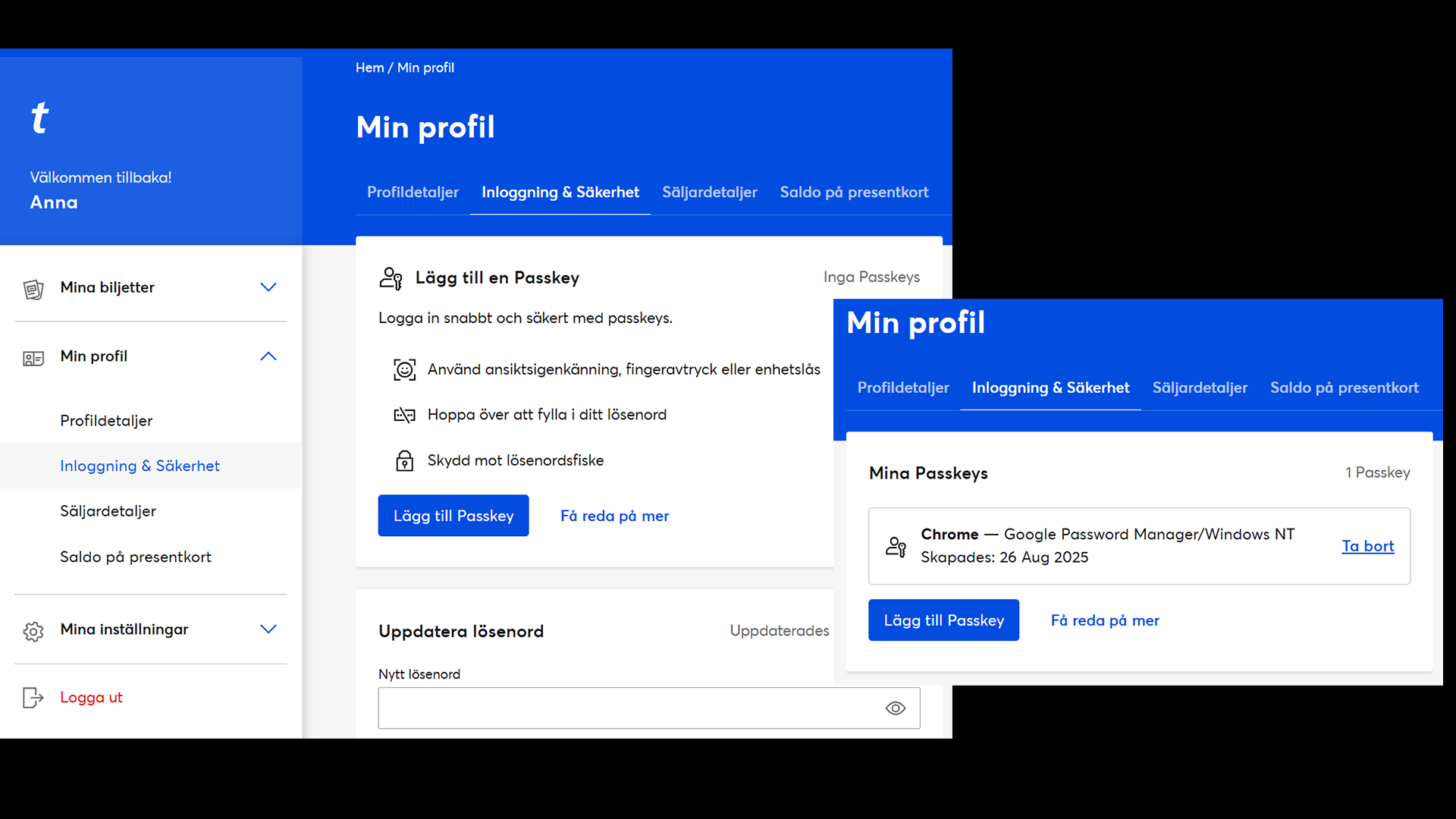 Passkeys ticketmaster