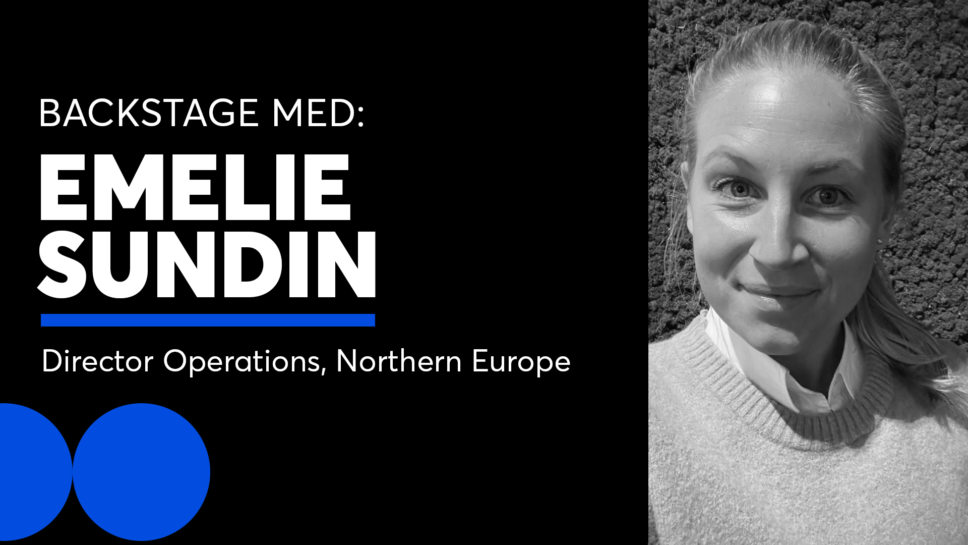 Emelie Sundin, Director Operations, Ticketmaster
